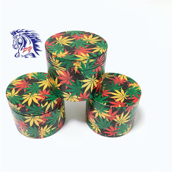 4 layer UV print  zinc tobacco herb grinder